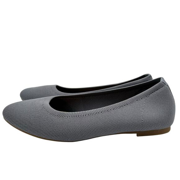 Old Navy Women‎ Baby Blue Knit Almond Toe Ballet Flats Size 7 - Picture 5 of 10